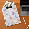 thumbnail image 5 of FORMRS A4 Clipboard Folder with Pen Holder Horizontal Foldable School Office Binder, Purple Flower Pattern, 5 of 9