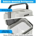 thumbnail image 4 of Riedhoff Car Refrigerator, Cooler & Warmer 35 Quart/33 L, 12V/110V AC Plug in, Gray, 4 of 13