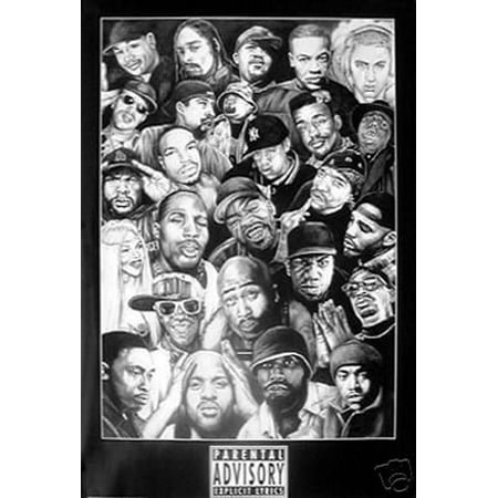 Rap Gods Gangster - Snoop 2Pac - Hip Hop Poster #1 New