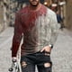 thumbnail image 1 of Amzcrzy - Sudadera Para Hombre, Estilo Casual, Cuello Redondo, Manga Larga, Para Halloween, Con Estampado De Moda, Color Rojo, Talla 2Xl, 1 of 5