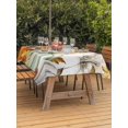 thumbnail image 2 of Outdoor Tablecloth with Umbrella Hole and Zipper, Orange Pumpkins Fall Rectangle Table Cloth 60x84 Inch Waterproof Tablecloth, Thanksgiving Botanical Sunflower Picnic Table Cover for Patio Camping, 2 of 7