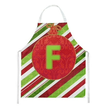 Christmas Oranment Holiday Initial Letter F Apron