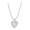 Transparent, variant on Color Changing Heart Pendant Titanium Chain Necklace Adjustable Neckchain