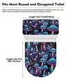 thumbnail image 5 of ZIATUBLE Mushroom Toilet Seat Cover Machine Washable Toilet Seat and Tank Lid Covers Soft for Bathroom Set Oval Toilet Mat Protective Toilet Lid Cover with 2 Piece Set, 5 of 7
