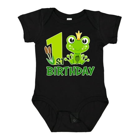 

Inktastic 1st Birthday Prince Frog Gift Baby Boy Bodysuit