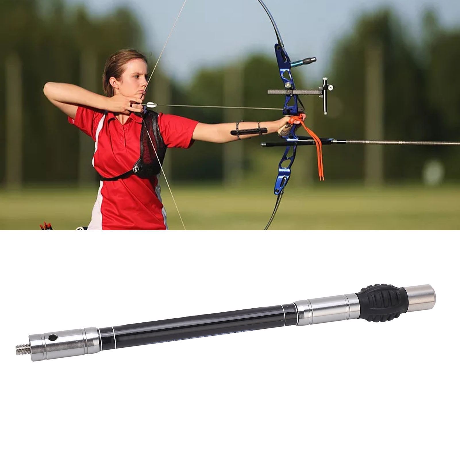 Amortisseur Boule Arc Chasse Stabilisateur De Tir à L'arc Avec Barre D' équilibre En Carbone Casque Ballistique