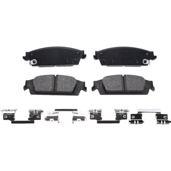 Rear Brake Pad Set - Compatible with 2014 - 2018 GMC Sierra 1500 2015 2016 2017