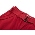 thumbnail image 3 of RAW X  Boy's Belted Twill Cargo Shorts, Red, 16, 3 of 6
