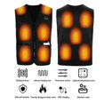 thumbnail image 5 of Heated Vest with 3 Gear Temperature Control 11 Heating Zone Lightweight Dual Control USB Heating Vest for Men Women Camping Hiking Fishing, 5 of 5