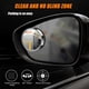 thumbnail image 4 of Espejo Punto Ciego Marco Ajustable 360 ​​grados Espejo Retrovisor Transparente 2 Uds., 4 of 9