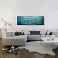 thumbnail image 2 of ARTCANVAS Blue Water Waves Ocean Lake Panoramic Canvas Art Print - Size: 48" x 16" (1.50" Deep), 2 of 9