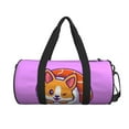 thumbnail image 2 of Haiem Corgi In Sushi Roll Pattern Gym Bag for Women Men, Waterproof Travel Duffel Bags, Personal Item Travel Bag Weekender Bag with Shoes Compartment & Wet Pocket, 2 of 8