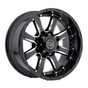 Black Rhino Sierra 17X9 8X165.1 12Et 87.1Cb Gloss Black W/ Milled Spokes Wheel