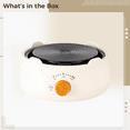 thumbnail image 4 of Electric Mini Coffee Heater Milk Tea Mocha Heating Stove Hot Plate Multifunctional Cooking Pot Oven Furnace Cooker US,1 * electric hot plate,White, 4 of 6
