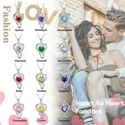 Beautlace 925 Sterling Silver Heart Necklace for Women, Love Pendant Jewelry Gift for Mom Wife Girlfriend, Anniversary Birthday Mothers Day Gift