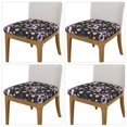 thumbnail image 2 of KLL Snake And Floral1 Pattern Seat Covers for Dining Room Chairs,Washable Chair Seat Chair Covers Seat Protector-Four Pieces, 2 of 7
