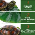 thumbnail image 2 of KAKOWELY Floating Pond Decor 1Pc Floating Pond Decor Floating Turtle Ornament Simulation Turtle Figurine6.5"X6.5"X2.76", 2 of 5