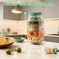 thumbnail image 6 of Salad Pod Mason Jar Side Open – Leakproof Vertical Layering Salad Jars with Built-In Dressing Containers, Reusable & Portable Lunch Containers for Office, Picnic & Travel (Pack of 1), 6 of 7