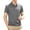 Gray, variant on SAWOBUUN Men's Short Sleeve Shirt Plaid Splice Lightweight Breathable Collared T-Shirt Summer Business Casual Golf Top for Dad