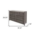 thumbnail image 5 of HomeRoots 524546 62 in. Gray Solid Wood Seven Drawer Triple Dresser, 5 of 5