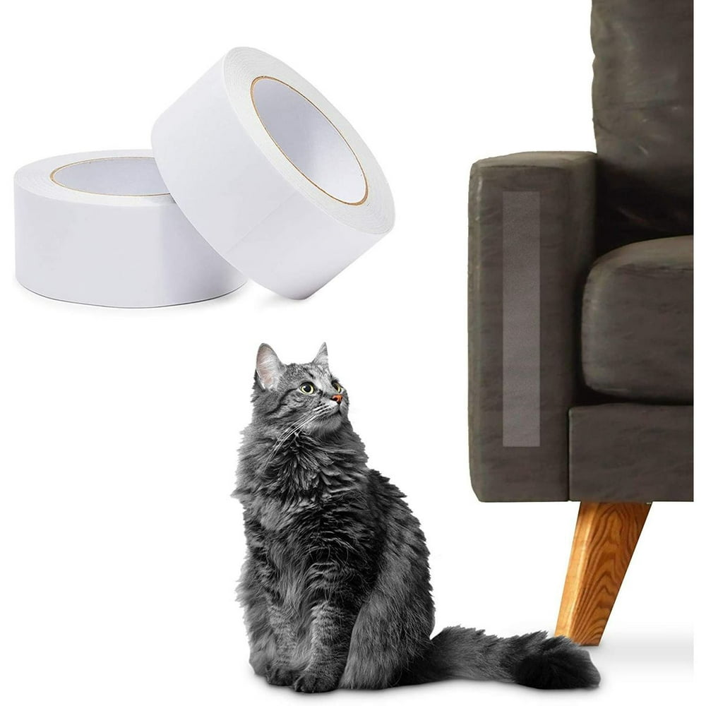 2 Rolls Cat Anti Scratch Tape, Pet Deterrent Furniture Protector, 2 in