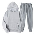 thumbnail image 1 of Kcodviy Femmes avec Pantalon Chandail à Capuchon Femmes Tailleur Pantalon Grande Taille Loisirs Hiver Molleton Hiver Robe Pantalons à Capuche Tailleurs Femmes, 1 of 3