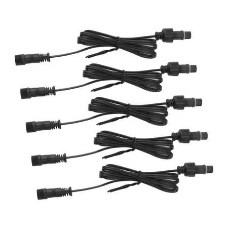

5 Pcs 3.3ft Deck Light Extension Cable 2 Pin IP67 Waterproof Extension Cord Male Female Connector for Outdoor