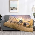 thumbnail image 2 of Gaeub Vintage Wildlife Protection Printed Flannel Throw Blanket,Plush Throw,Fuzzy Bed Blanket for Bedding Sofa and Travel,Decorative Blanket-60"x50", 2 of 6