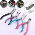 thumbnail image 3 of 5Pcs Jewelry Pliers Set Jewelry Making Pliers Tools Kit Include Jewelry Making Needle Nose Chain Nose Round Bent Pliers Wire Cutter for Bracelet Beading DIY Craft Jewelry Making Supplies, 3 of 10