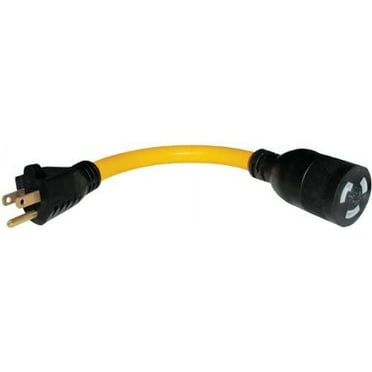 Twist-To-Lock Converter Adapter 15A Male to 20A Female - STW 600V - 12"