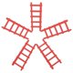thumbnail image 5 of 5pcs Miniature Wooden Ladders for Dollhouse DIY Crafts, Smooth Safe Surface, Mini House Decoration for Tabletop Landscapes and Fairy Gardens, 5 of 5