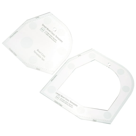 CRAFTHROU Bowl Cozy Pattern Template Acrylic 1Set for Diy Tools Sewing Accessories