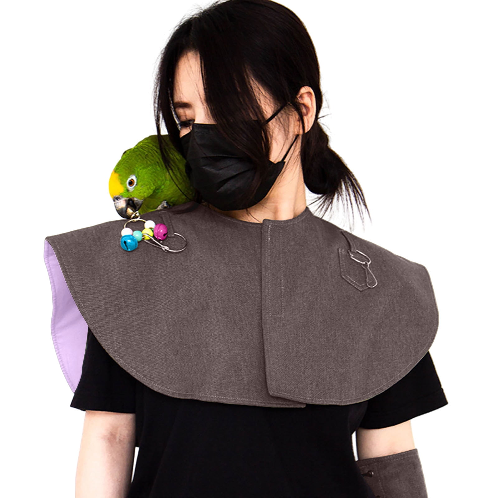 Parrot Training Shoulder Cape Scratch Protective Shawl For Bird Owners Outdoor Use 47x32 cm