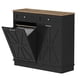 thumbnail image 3 of Freestanding double tilt - out trash can gabinete: a hidden kitchen organizer con pet - resistant locking lid, concealed cajones, y tool - free access para containers, 3 of 8