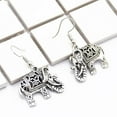 thumbnail image 2 of fenteer 4xVintage Tibetan Earring Elephant Dangle Earrings 4 Pcs, 2 of 8