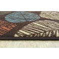 thumbnail image 3 of Rubber Collection Leaves Floral Design Multi-Color Rug Runner Printed Slip Resistant Rubber Back Latex Contemporary Modern 2 x 7 Runner Rug (Brown Multi Leaves, 23"x7'), 3 of 6