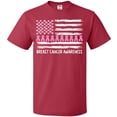 thumbnail image 3 of Inktastic Breast Cancer Awareness Pink Ribbons and Flag T-Shirt, 3 of 5