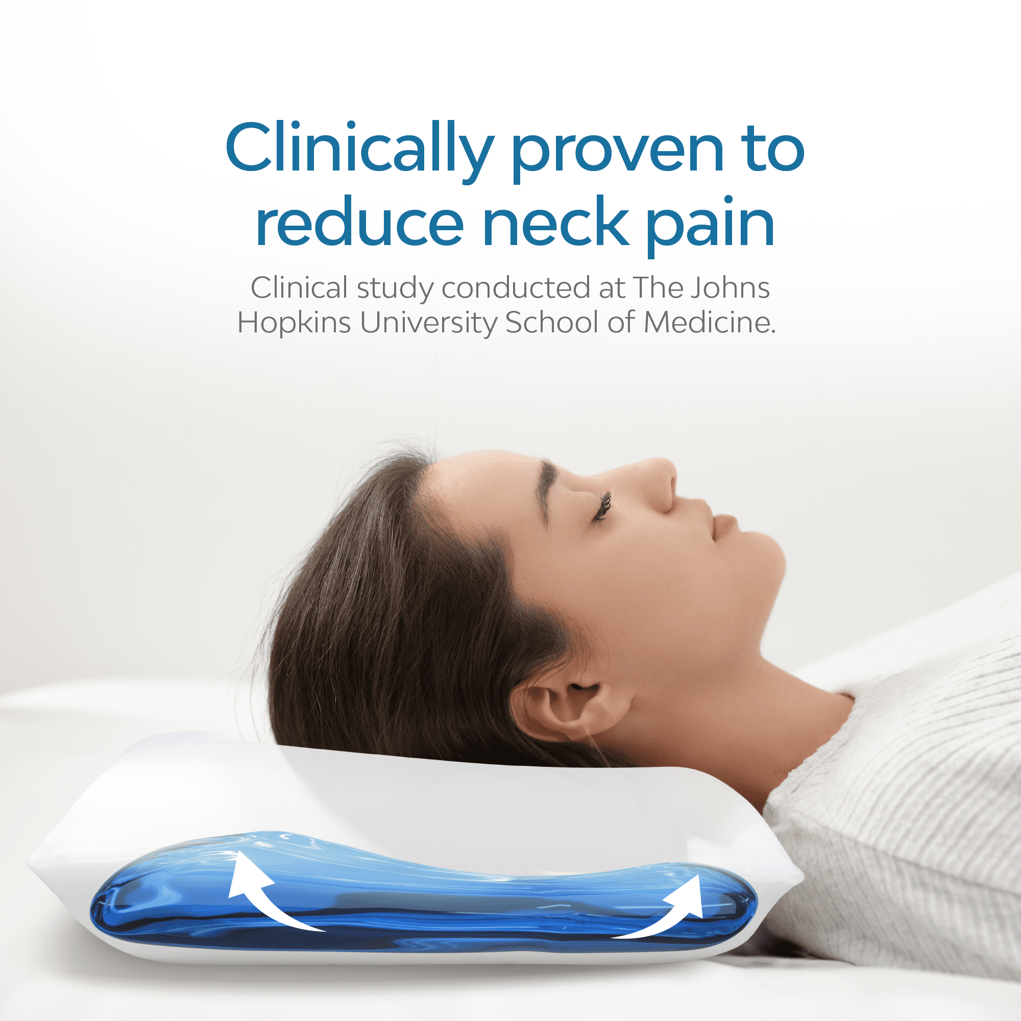 Water Pillow - Elite Collection, Down Alternative Pillow. Orthopedic Pillow for Neck Pain Relief, Adjustable Water Pillow for Sleeping. (Single Pillow)