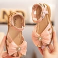 thumbnail image 5 of NOKIO Girls' Closed Toe Mary Janes Kids Boho Sandals Kids Summer Sandals Girls' T-Strap Sandals Children Shoes Flat Sandals Hollow Beach Shoes Fashion Soft Sole Girls Boys Casual Sandals, 5 of 6