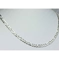 thumbnail image 5 of Mens .925 Sterling Silver Flat Figaro Link Chain Necklace 5.6mm - 16 inches #CH607s16, 5 of 7