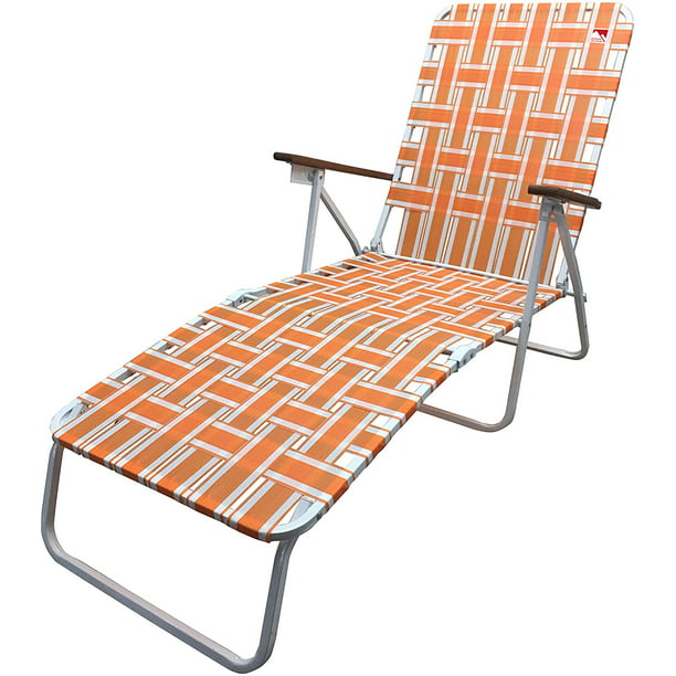 Outdoor Spectator Classic Webbed, Chaise Lounge Outdoor Foldable Desktop