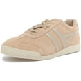 thumbnail image 6 of Gola Classics Harrier Mirror Women's Lace Up Suede Leather Sneakers In Beige Size 6, 6 of 6