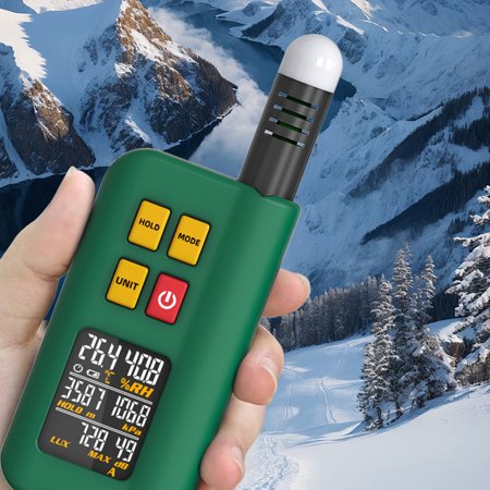 Tester,Display Barometer Tester With Decibel Temperature 4in1 Tester With C Test Functions Barometer 4in1 Tester A C Test Tester Meter Display With Decibel A Decibel A C Noise Altitude Tester