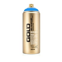 Montana Cans GOLD Spray Paint, 400ml, Fluorescent, Flame Blue