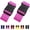 Pink, variant on 2 Pack Suitcase Straps, Bright Color Adjustable Luggage Belts, TSA Approved