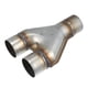 thumbnail image 1 of Tubo de escape universal en forma de Y Unique Bargains 2.5 pulgadas acero inoxidable Tono plateado, 1 of 7