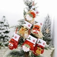 thumbnail image 4 of kurtrusly Christmas Tableware Bag Home Restaurant Christmas Spoon Chopstick Fork Holder Storage Pouch, Sock Type, Snowman, 4 of 7