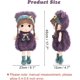 thumbnail image 2 of Kawaii 17 inch Stuffed Plush Girl Toy Doll Good Gift for Kids Baby Lover.(Purple), 2 of 5