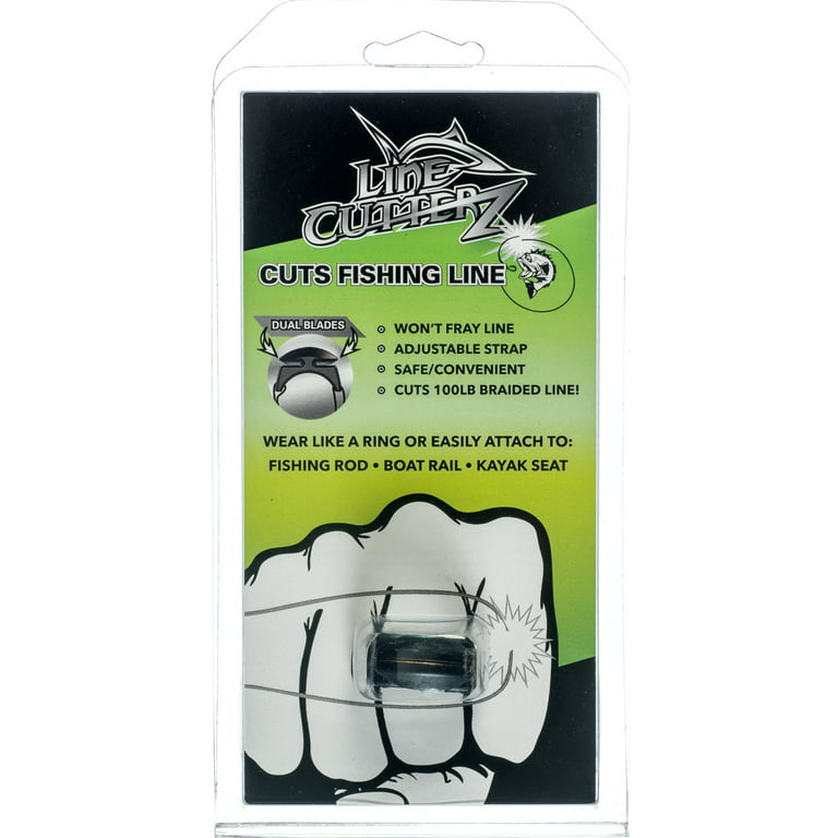 Line Cutterz Triple Play - 1 Each Patented Non-Rust Ceramic Ring, Mountable and Zipper Pull Quick Fishing Line Cutter