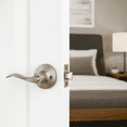 thumbnail image 3 of Design House Stratford 6-Way Universal Privacy Bed and Bath Door Lever, Satin Nickel, 3 of 15